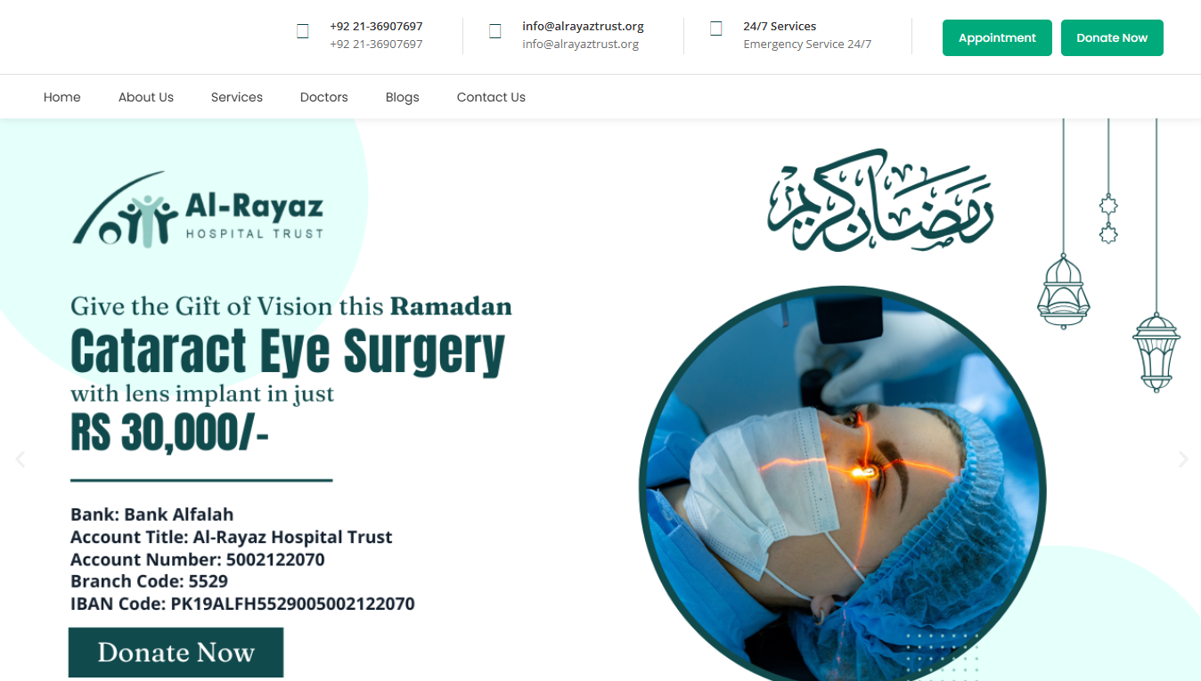 Trust hospital Website